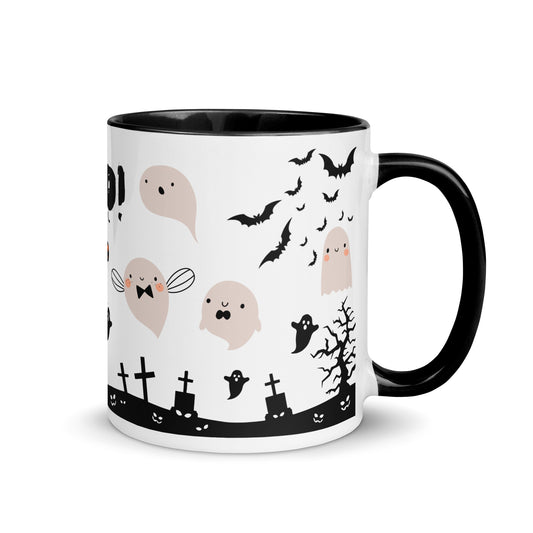 Halloween Boo Ceramic Mug with various Colors Inside - 320ml/440ml