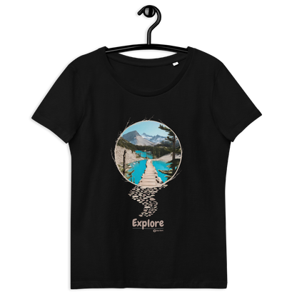 Blue Lake Hiking T-Shirt | Explore Collection | Fitted Short Sleeve Crew