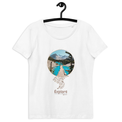 Blue Lake Hiking T-Shirt | Explore Collection | Fitted Short Sleeve Crew